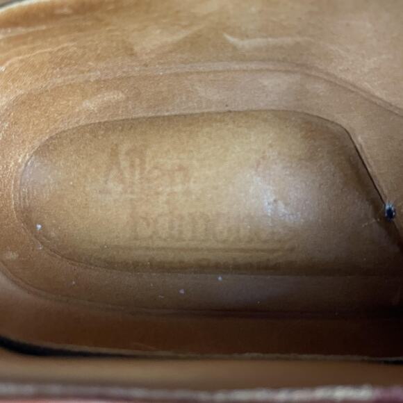 Allen Edmonds Shoes Men Size 13 B Brown Leather Cap Toe Brogue Derby Vibram main image 9